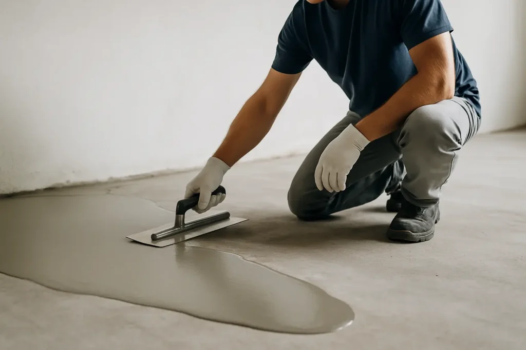Skim Coating Concrete Floors That Stay Flat