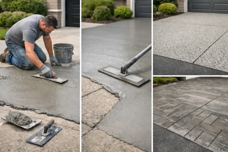 Driveway Concrete Resurfacing Options
