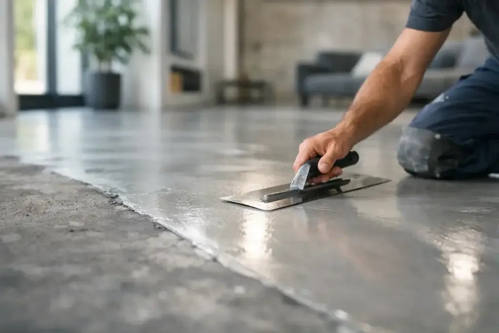 Skim Coat Concrete Floor: When It Makes Sense